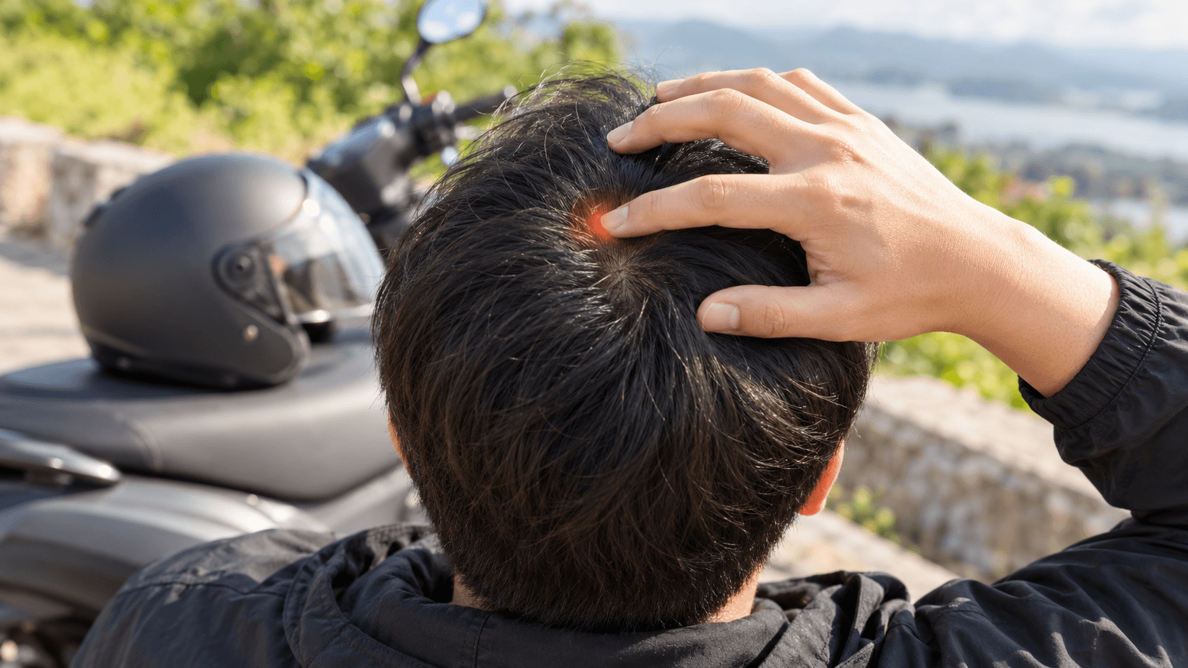 Bấm huyệt giảm nặng đầu do đội nón bảo hiểm lâu